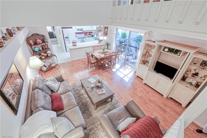 Living room featuring hardwood / wood-style flooring