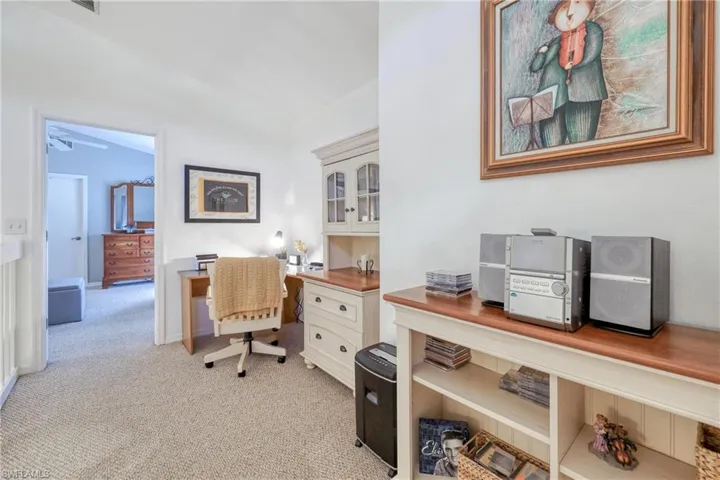 View of carpeted office