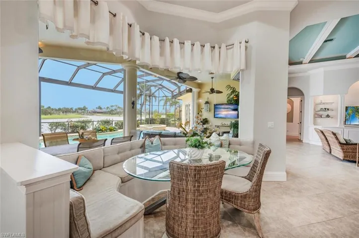 Adjacent to kitchen.  What a view!