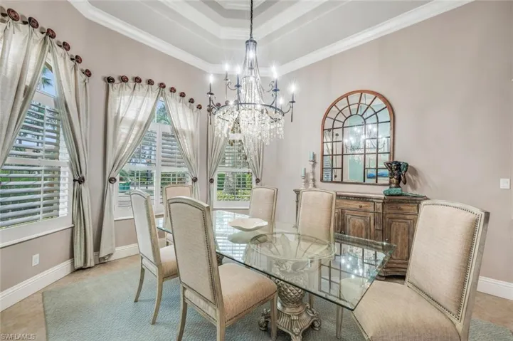 Formal Dining Area, beautiful mint green color and ambiance.
