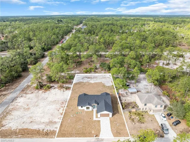 Drone / aerial view of a heavily wooded area