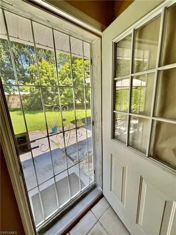 Doorway to back yard- independent entrance