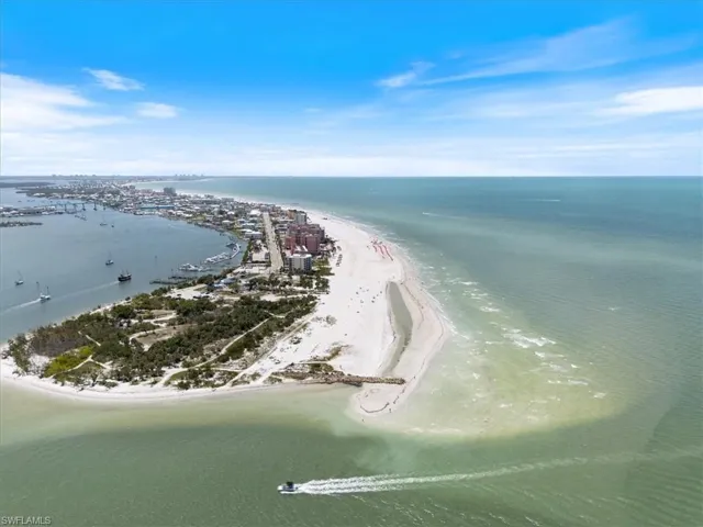 100 Estero BLVD #633_Drone / aerial view of waterfront with a beach