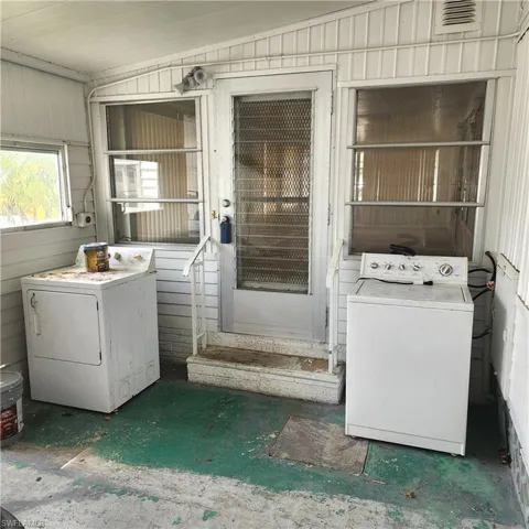 Laundry Area In Carport