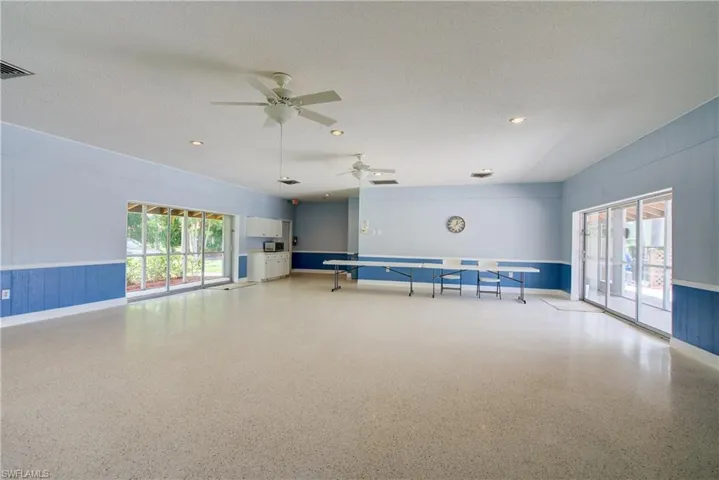 An expansive, wide opened space in the Community Center