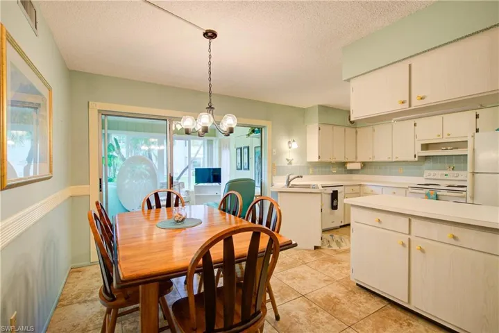 The 11' x 7' Dining Area conveniently located next to the kitchen