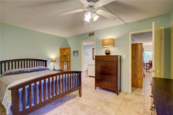 The 14' x 12' Master Bedroom with a convenient 1/2 bathroom attached