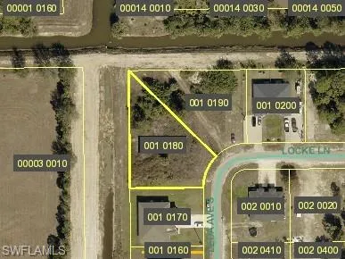 Aerial map of property and surrounding area