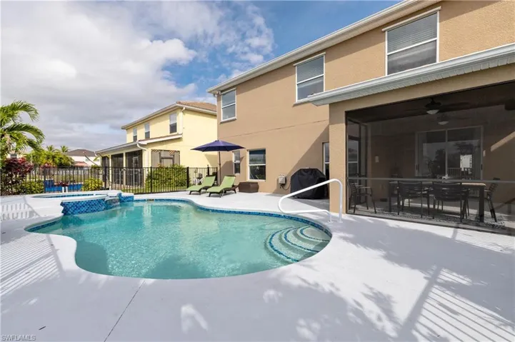 West exposure pool/spa
