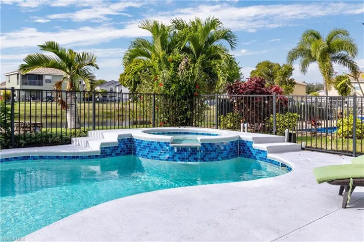 West exposure pool/spa