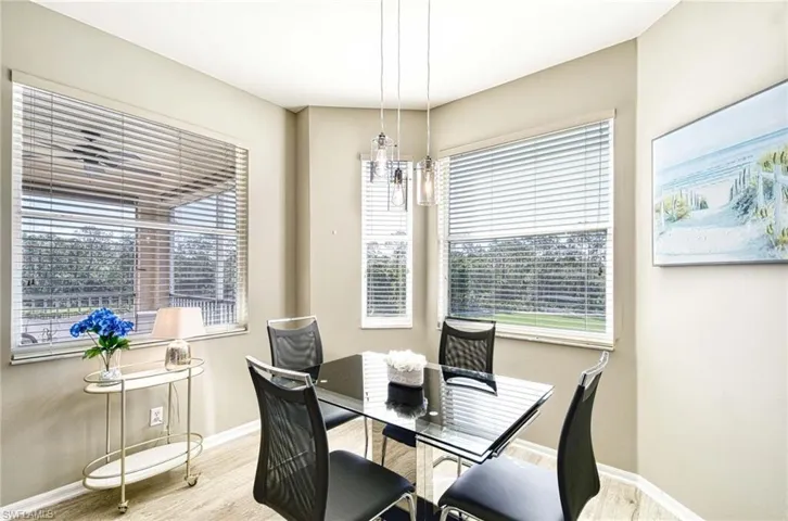 Dining area with great views!