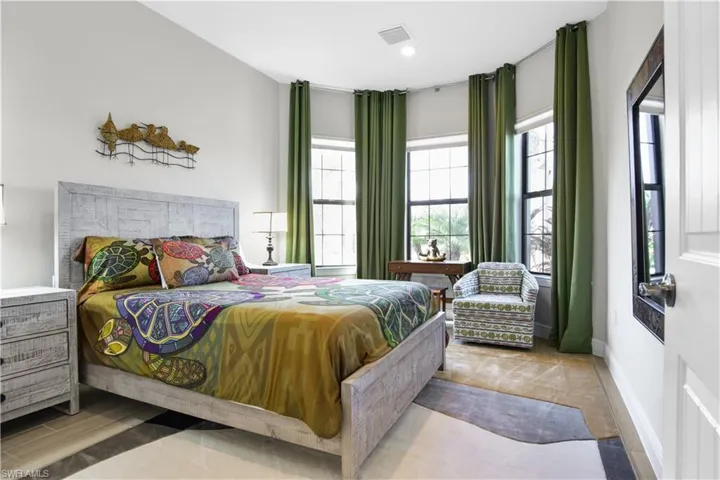 Guest bedroom at the front of the home