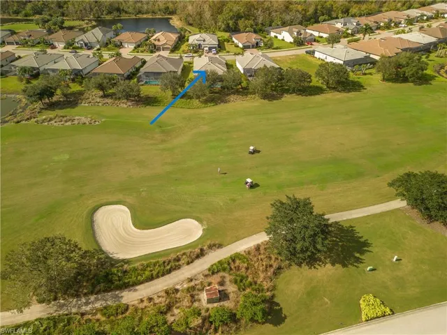 Birds eye view of property