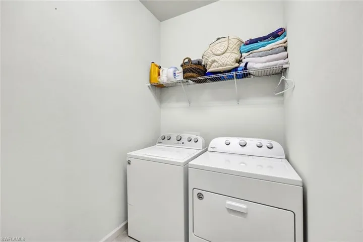 Enclosed Laundry Room