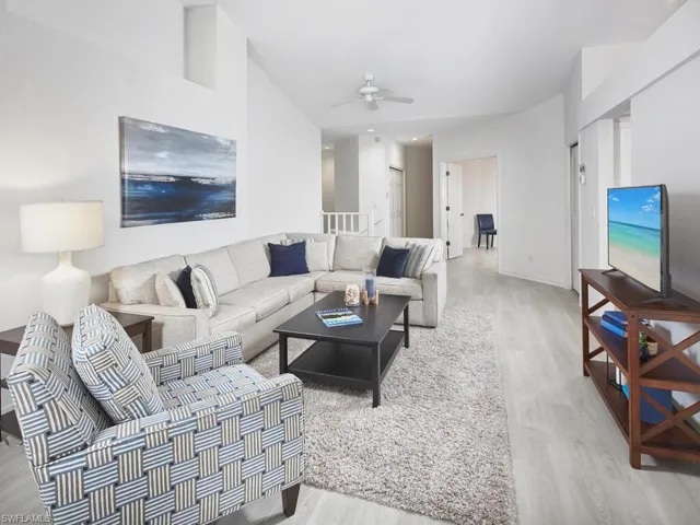 View of great room from lanai doors.