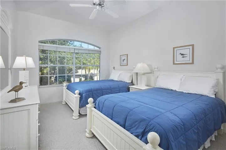 Guest bedroom is situated at the far end of the home, allowing for maximum privacy.