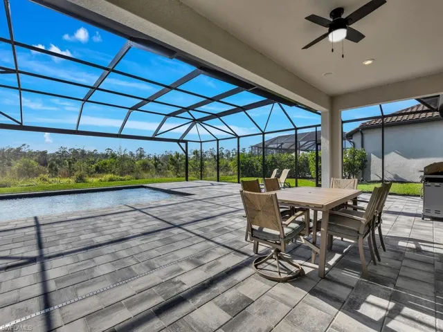 Long Covered Area On Pool Lanai