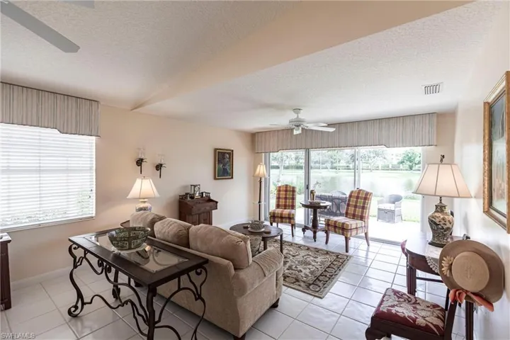 The extended open den area adds about 150 sf to the living space.
