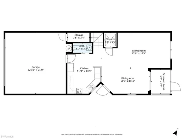 2D 1st FL Floor Plan
