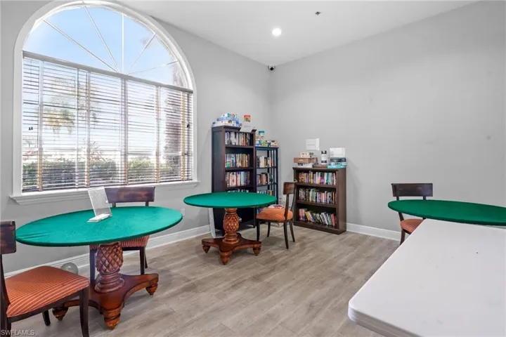 Rec room featuring recessed lighting