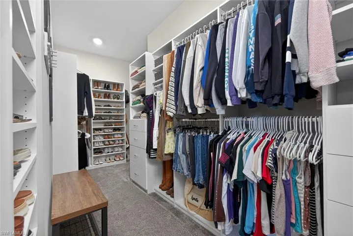 massive custom desgined owners closet