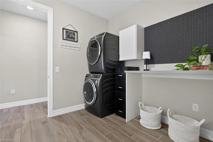 Laundry room with many options.