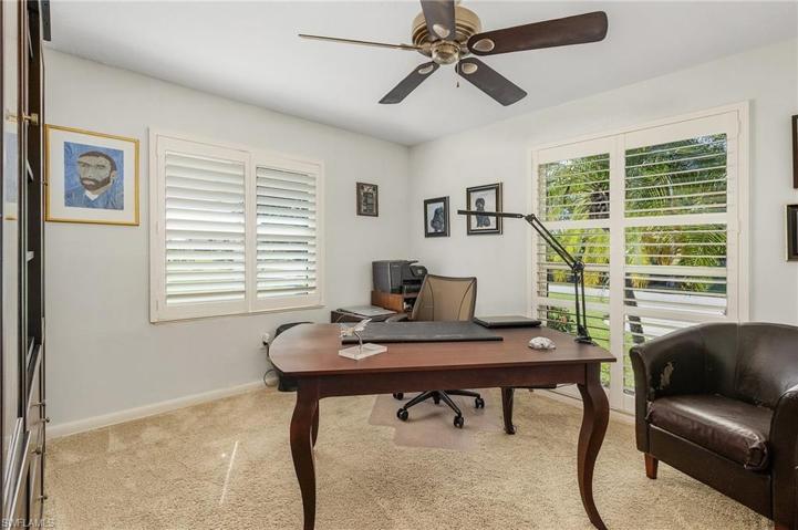 Bedroom currently used as office space