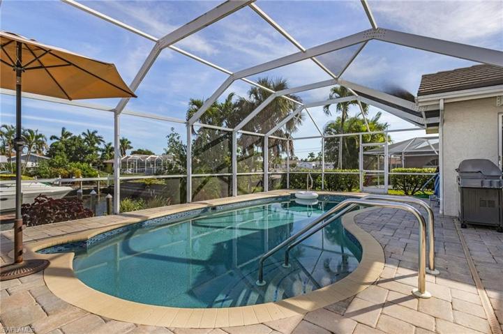 Heated pool and outdoor shower