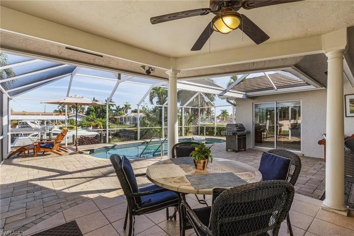 Covered patio for year round enjoyment