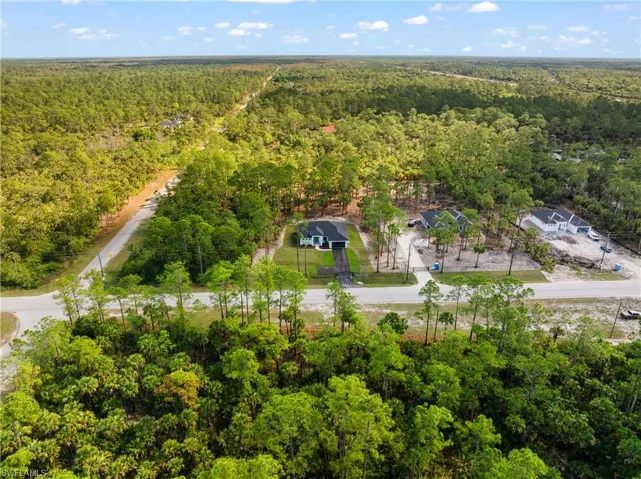 Drone / aerial view with a view of trees