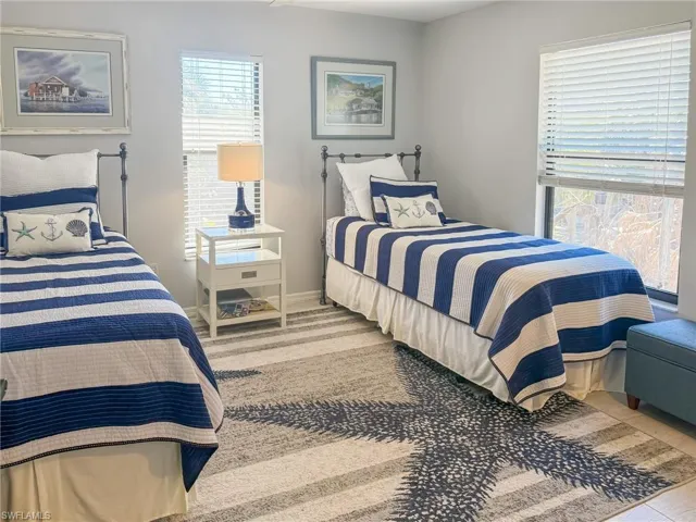 Bedroom with baseboards