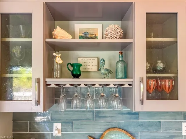 Details featuring a dry bar