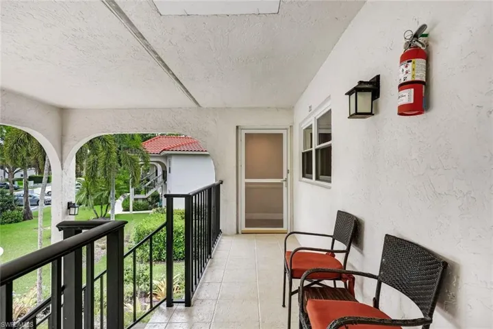 Entry to second floor unit.