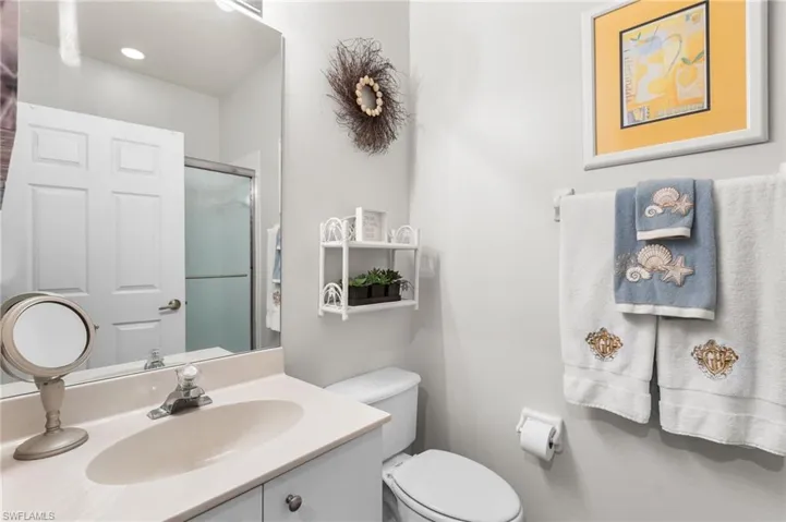 You 2nd full bathroom has a shower/tub combination.