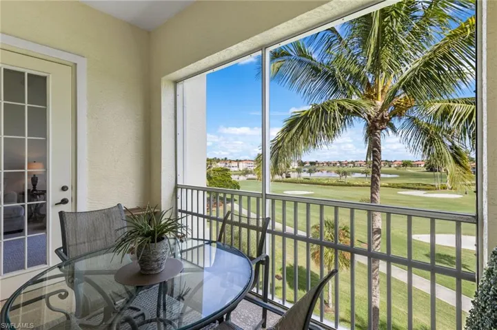 Take in the picturesque views overlooking the 15th fairway and the sparkling lakes beyond.