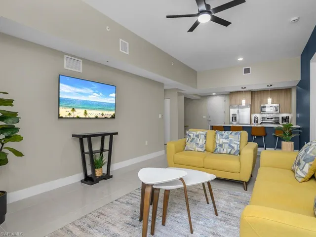 Enjoy conversation with friends and family from this comfortable living space