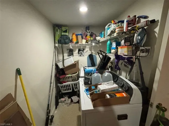 View of laundry room