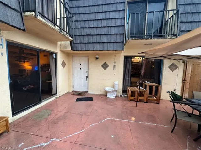 View of patio / terrace featuring a balcony