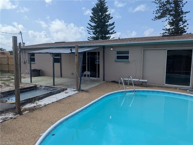 View of pool with a patio