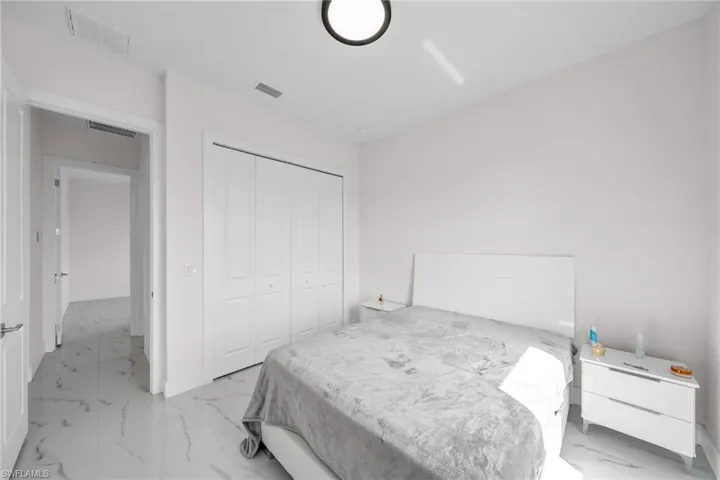 Bedroom with a closet