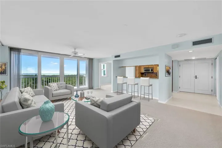 Living Room Virtual Staging