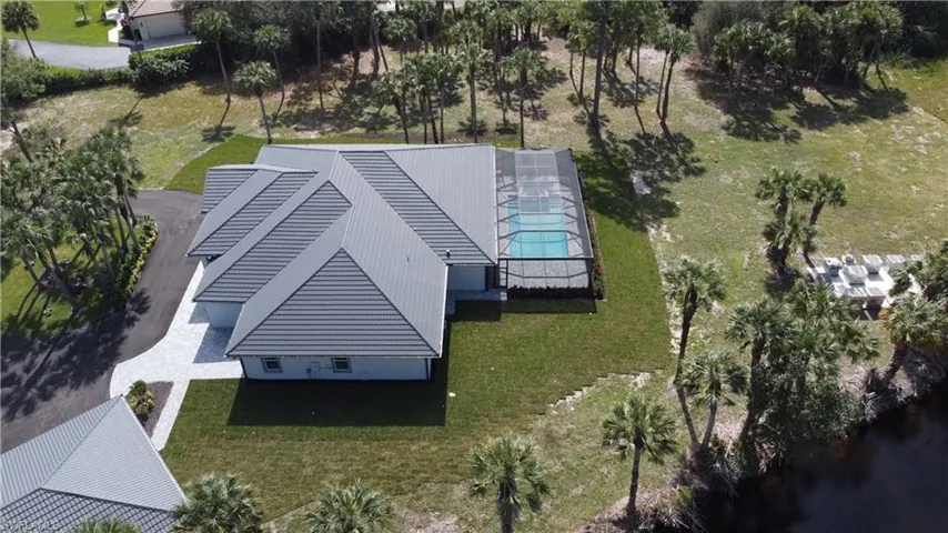 Birds eye view of property