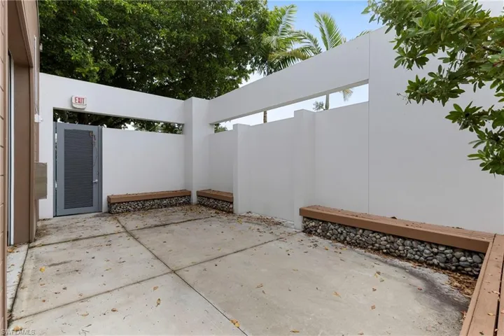 Open patio area for fire pits