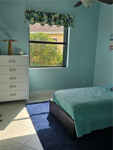 View of tiled bedroom