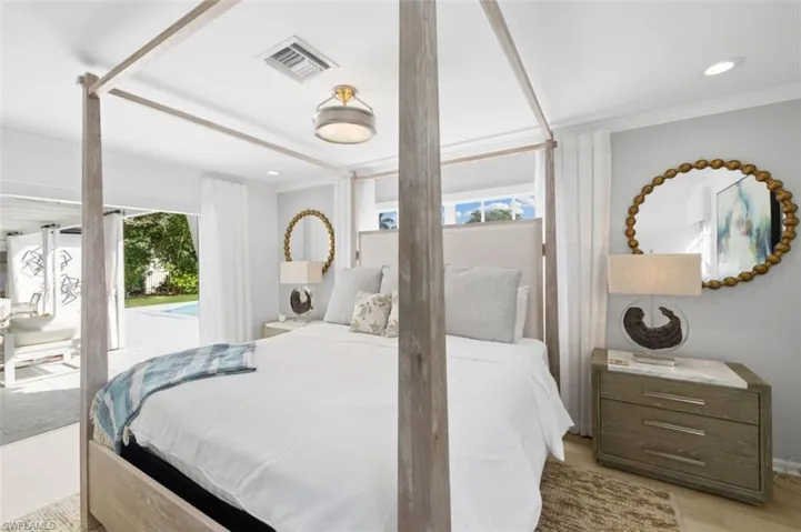 Bedroom featuring recessed lighting