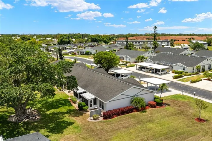 Aerial exterior of home