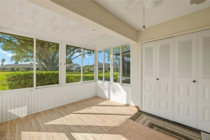 Lanai with landscaped views