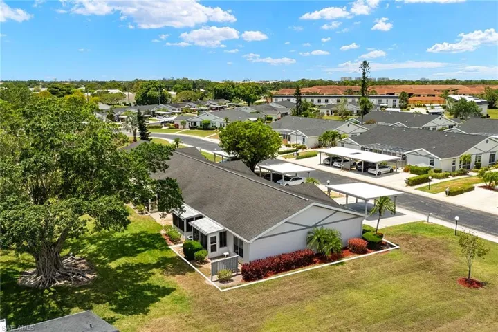 Aerial exterior of home