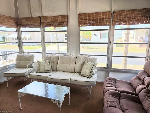 The Florida room adds extra space to entertain