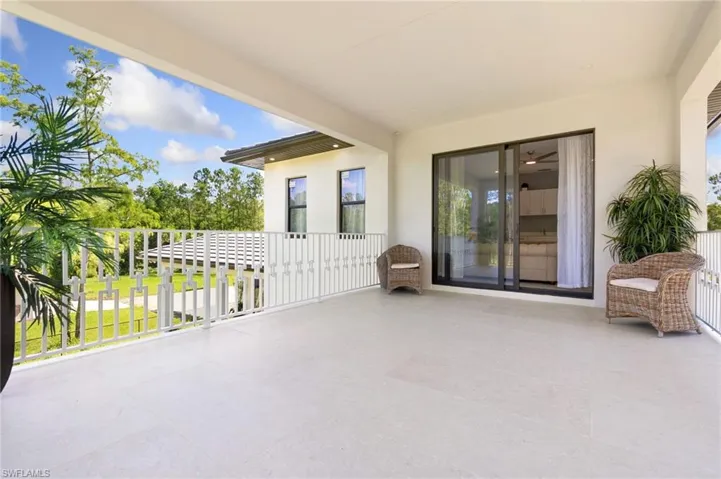 Balcony off media room